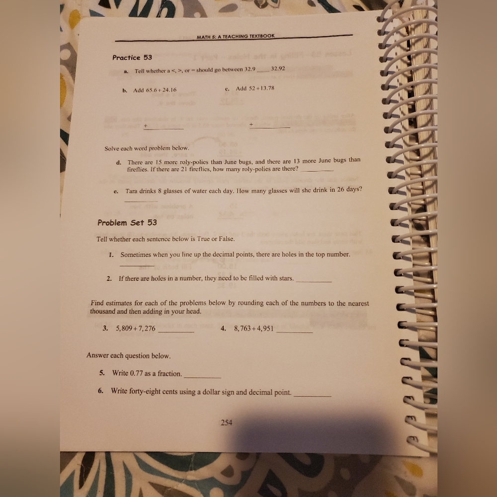 Teaching Textbooks Math 5 Set - Picture 3 of 3